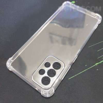 Picture of For Samsung Galaxy A72 Silicone Airbag cover Shockproof Transparent Protective Clear Back Cover TPU Case-Transparent