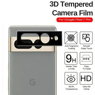 Picture of For Google Pixel 7 Pro 9H Scratch Resistant HD Clear 3D Curve Tempered Glass Camera Lens Protector-Google Pixel 7 Pro