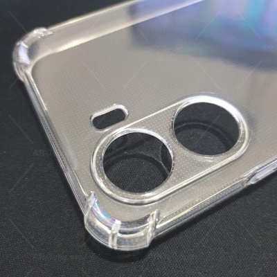Picture of For Vivo Y16 / Y02S 4G Silicone Airbag Cover Shockproof Transparent Protective Clear Back Cover Tpu Case - Camera