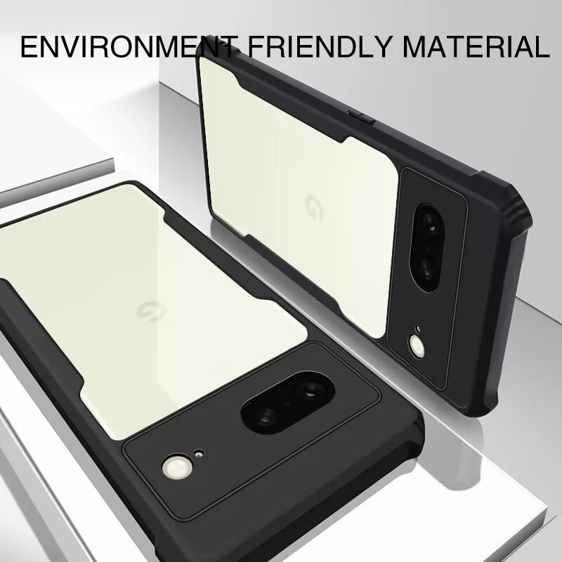 Picture of For Google Pixel 7 Shockproof Bumper Anti-Drop Slim Fit Fashion Back Cover Case - Camera (Back Case Cover For Smartphone)-Black