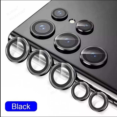Picture of Camera Lens Protector Aluminium Rings + Tempered Glass For Samsung Galaxy S23 Ultra