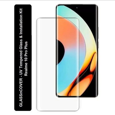 Picture of Premium Scratch Resistant Real Tempered Glass UV Screen Protector For Realme 10 Pro+ Plus-Realme 10 Pro, Plus
