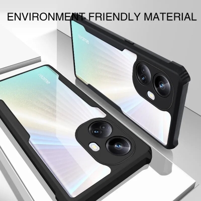 Picture of Shockproof Slim Fit Bumper Back Case For Realme 10 Pro+ 5G – Black