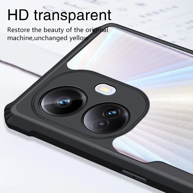 Picture of Shockproof Slim Fit Bumper Back Case For Realme 10 Pro+ 5G – Black