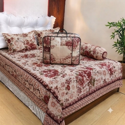 Picture of 5 In 1 Combo Twill Cotton  Comforter Set.   CFS-362