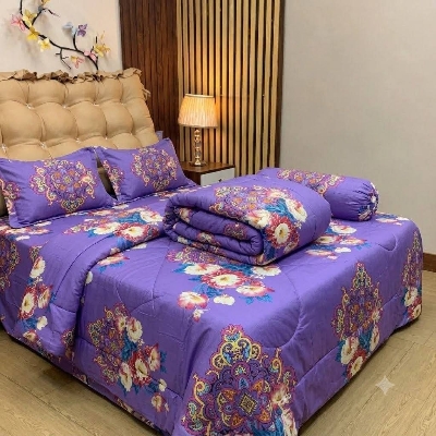 Picture of 5 In 1 Combo Twill Cotton  Comforter Set.   CFS-372