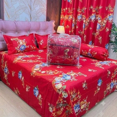 Picture of 5 In 1 Combo Twill Cotton  Comforter Set.   CFS-373