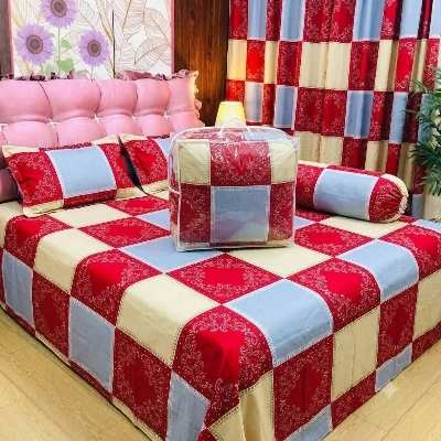 Picture of 5 In 1 Combo Twill Cotton  Comforter Set.   CFS-375