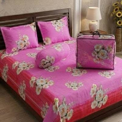 Picture of 5 In 1 Combo Twill Cotton  Comforter Set.   CFS-377