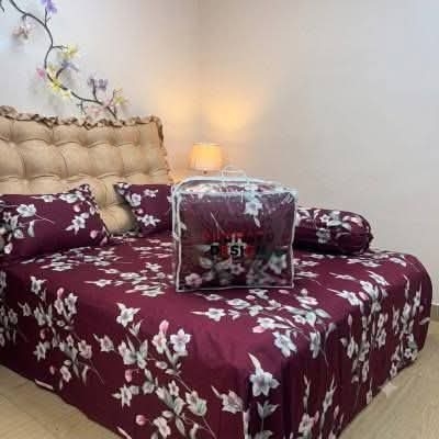 Picture of 5 In 1 Combo Twill Cotton  Comforter Set.   CFS-381