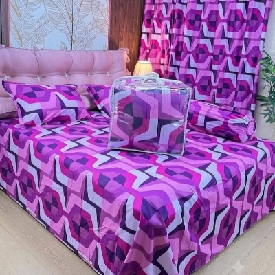 Picture of 5 In 1 Combo Twill Cotton  Comforter Set.   CFS-399
