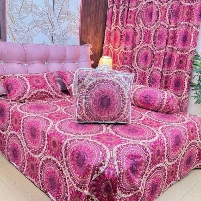 Picture of 5 In 1 Combo Twill Cotton  Comforter Set.   CFS-404