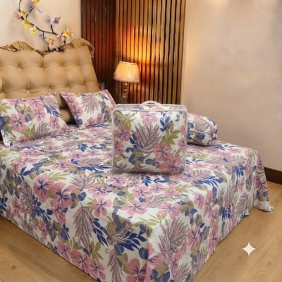 Picture of 5 In 1 Combo Twill Cotton  Comforter Set.   CFS-412