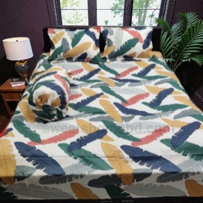 Picture of Cotton Twill Fabric Bedsheet  With Side Pillow Cover King Size. BT-452