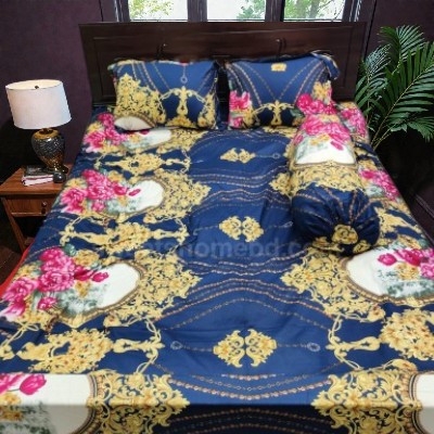Picture of Cotton Twill Fabric Bedsheet  With Side Pillow Cover King Size. BT-473