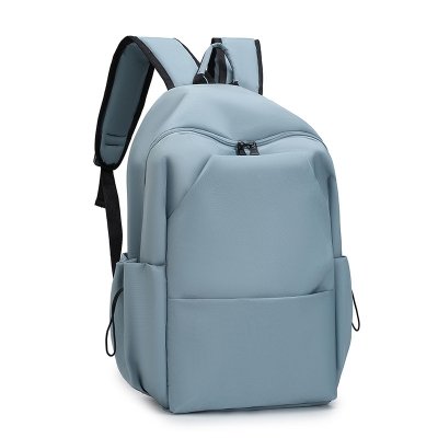 Picture of Backpack For Men And Women Korean Version Large Capacity Solid Color -  Blue