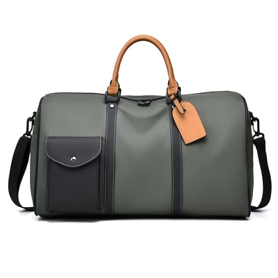 Picture of CateiKarrui Durable Large Capacity Leather Duffle Bag - green 