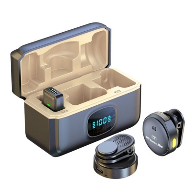 Picture of Ultra-Compact Wireless Clip-On Microphone Setup – Dual TX Transmitters