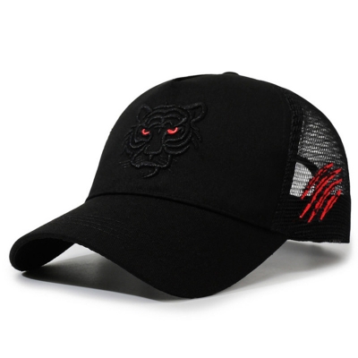 Picture of Tiger Head Embroidery High Quality Light Summer Cap