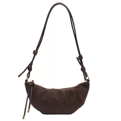Picture of Croissant Chic Crossbody Bag - Brown