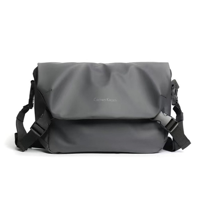 Picture of Trendy Oxford Cloth Men's Outdoor Messenger Bag - grey 