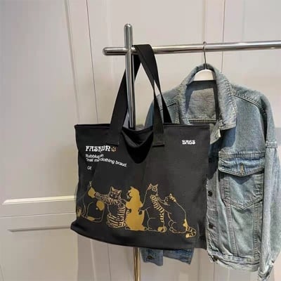 Picture of Leisure Large Capacity Canvas Student Tote Bag