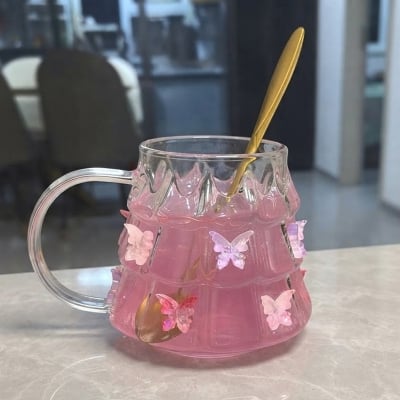 Picture of Butterflies Glass Mug