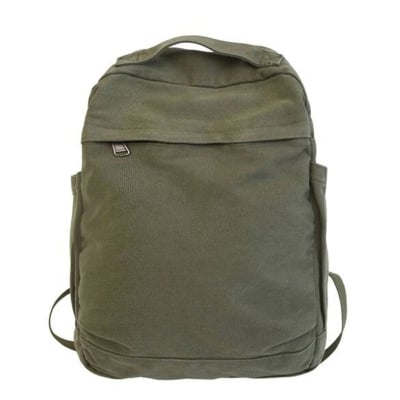 Picture of Small Boho Canvas Backpack for Women Vintage Style Outdoor Travel Bag Casual Daypack Grunge Aesthetic Hippie  Backpack Green,One Size - olive