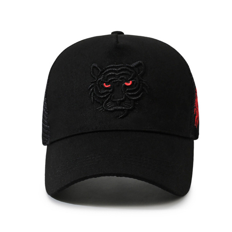 Picture of Tiger Head Embroidery High Quality Light Summer Cap
