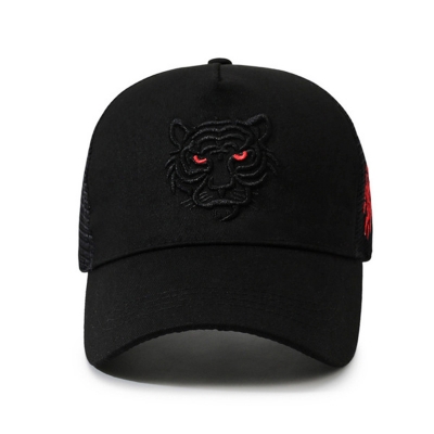 Picture of Tiger Head Embroidery High Quality Light Summer Cap
