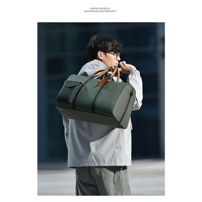 Picture of CateiKarrui Durable Large Capacity Leather Duffle Bag - green 