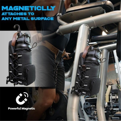 Picture of Magnetic Gym Bottle Sling Bag for Men and Women – Black