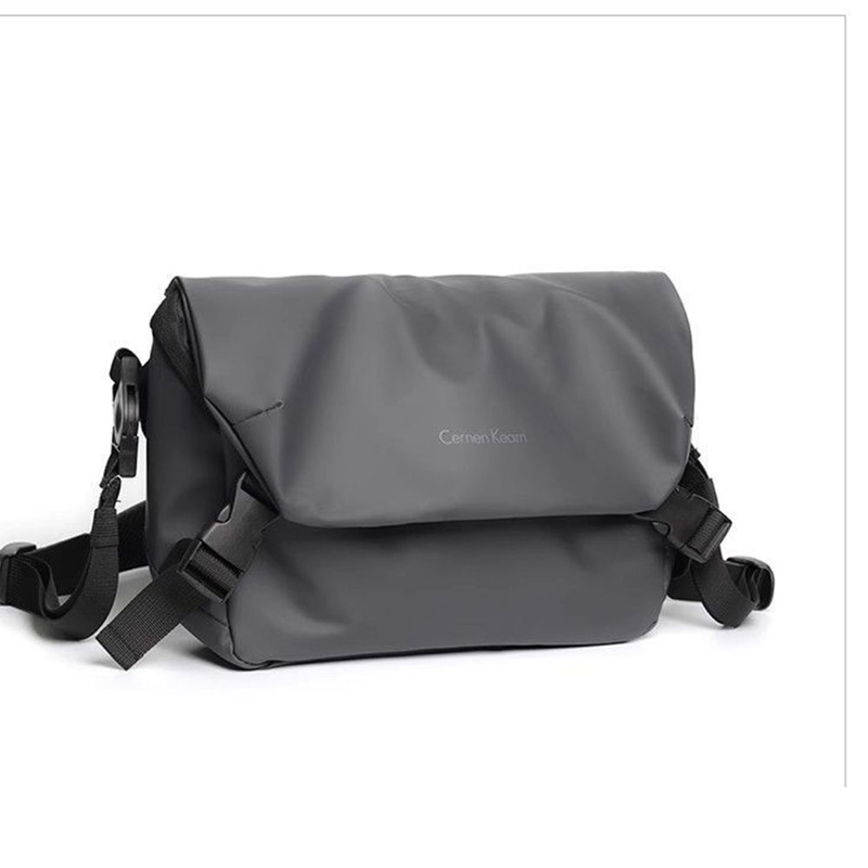 Picture of Trendy Oxford Cloth Men's Outdoor Messenger Bag - grey 