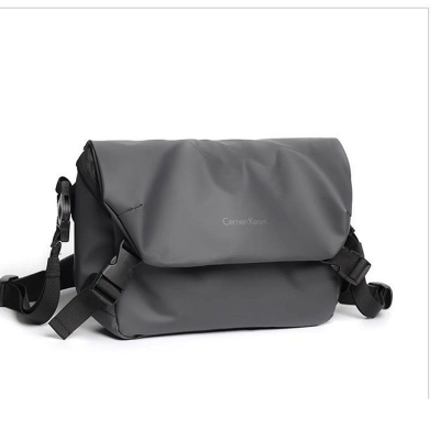 Picture of Trendy Oxford Cloth Men's Outdoor Messenger Bag - grey 