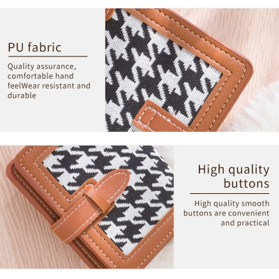Picture of Short Wallet with Multiple,Simple Hand-Held Card Holder - brown 