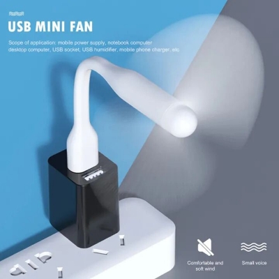 Picture of USB Fan Flexible Portable Mini Fan for Power Bank and Laptop Smartphone Handheld Cooling Fan Ideas Gadget-Multicolor