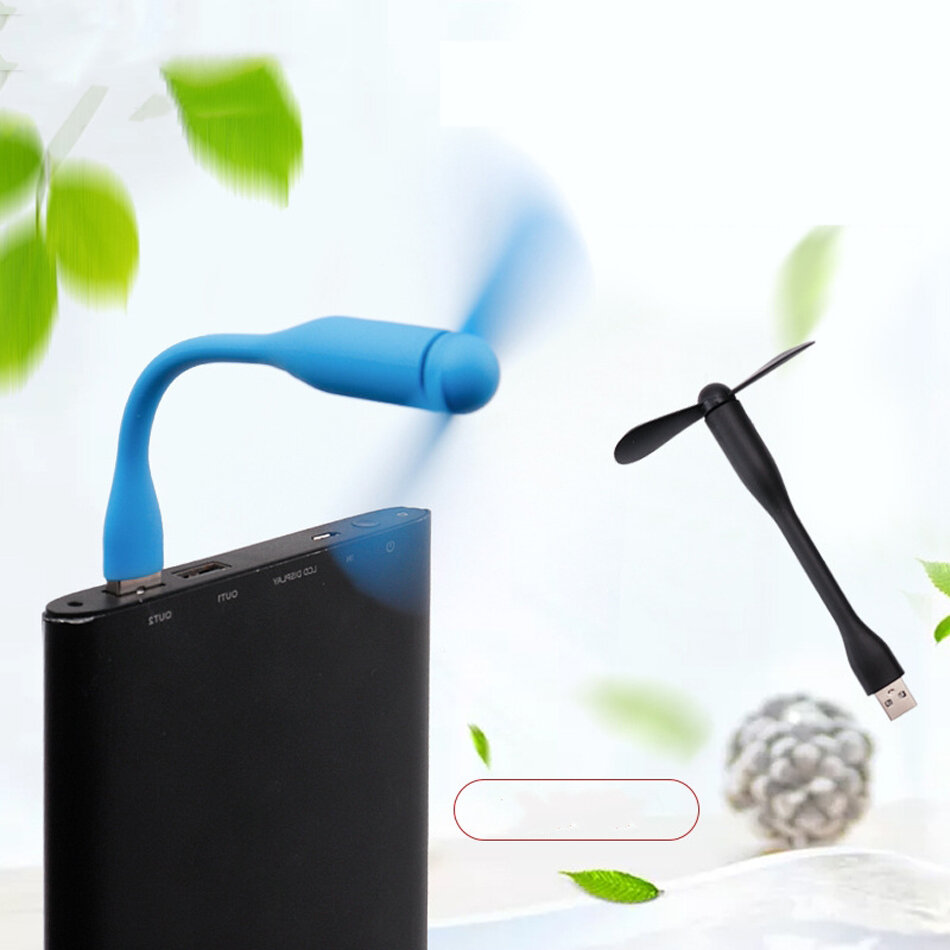 Picture of USB Fan Flexible Portable Mini Fan for Power Bank and Laptop Smartphone Handheld Cooling Fan Ideas Gadget-Multicolor
