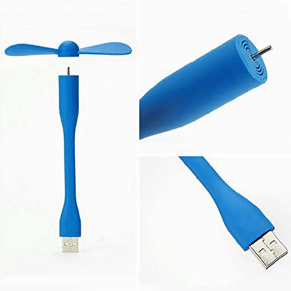 Picture of USB Fan Flexible Portable Mini Fan for Power Bank and Laptop Smartphone Handheld Cooling Fan Ideas Gadget-Multicolor
