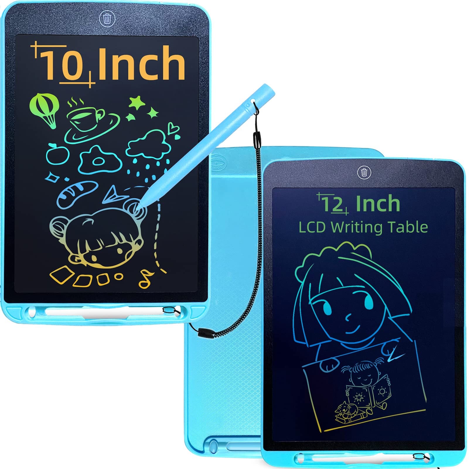 Picture of 12 Inch LCD Writing Tablet Drawing Board Kids Graffiti Sketchpad Toys Handwriting Blackboard Magic Drawing Boards Toy Gift-The Asia Express-Black