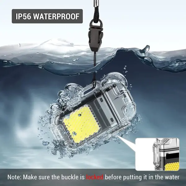 Picture of Waterproof Dual Arc Lighter With COB Light Type C Charge Outdoor Camping BBQ Survive Ignition Luminous Electric Pulse Lighter-The Asia Express-Multicolor