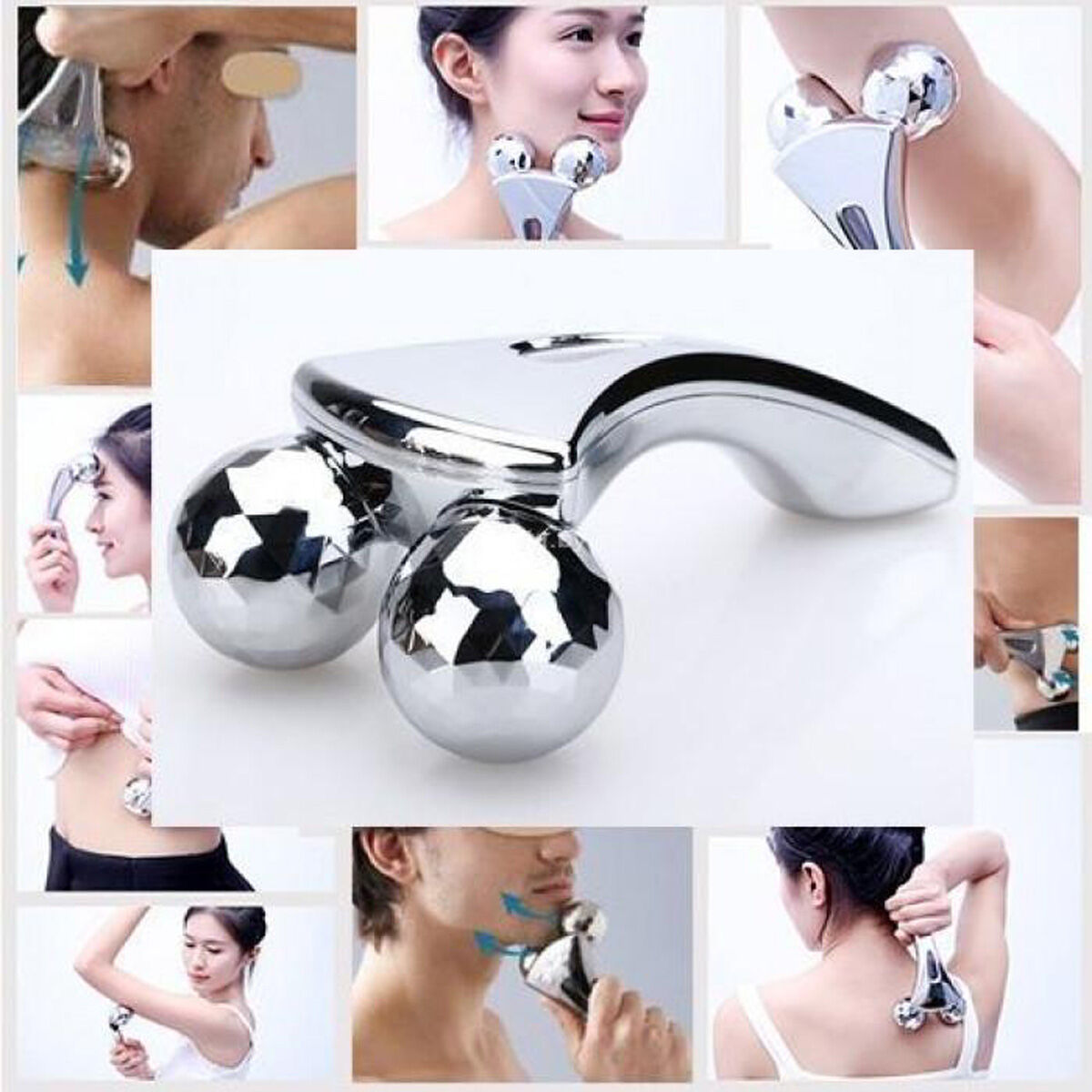 Picture of Y Shaped 3D Massage Roller-Silver