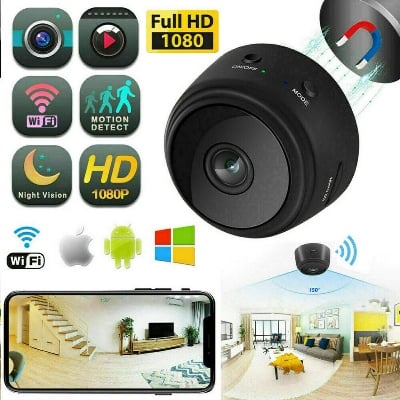 Picture of A9 Mini Wifi Camera | Wifi Camera | Mini Security Camera | Mini Camera||A9 Mini Camera-Black