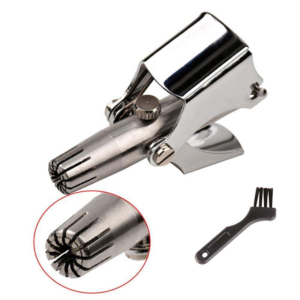 Picture of Stainless Steel Manual Nose Trimmer, Mechanical Nose Hair Trimmer, Shaving And Unwanted Hair Removal Tool-Silver