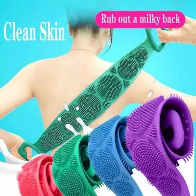 Picture of Silicone Bath Body Brush, Shower Massager/Exfoliating Back Scrubber for Shower/Back Scratchier/Body Skin Scrubber Deep Clean-Asia express-Multicolor