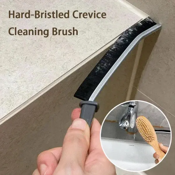 Picture of Cleaning Brush Durable Grout Cleaner Brush Household Tile Joints Grout Cleaning Brush for Shower Floor Lines Cleaning Tools-Brushes, Sponges & Wipers-Black