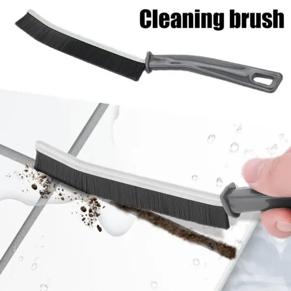 Picture of Cleaning Brush Durable Grout Cleaner Brush Household Tile Joints Grout Cleaning Brush for Shower Floor Lines Cleaning Tools-Brushes, Sponges & Wipers-Black