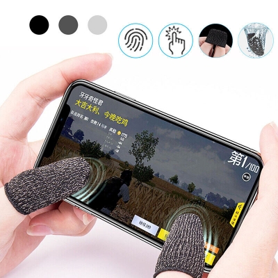 Picture of 5Pair/ 10 Pcs Gaming Finger Sleeve Game Controller Sweatproof Gloves Breathable Fingertips For Mobile Games Touch Screen Finger Cots Cove-Multicolor