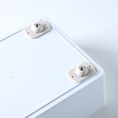 Picture of 4 Pcs Professional Furniture Transport Lifter tool Set,Mini Swivel 360° Rotatable Caster_Wheels Self Adhesive Universal Wheels Boxes Small Furniture 4 Pcs-Off-White