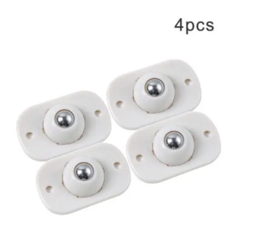 Picture of 4 Pcs Professional Furniture Transport Lifter tool Set,Mini Swivel 360° Rotatable Caster_Wheels Self Adhesive Universal Wheels Boxes Small Furniture 4 Pcs-White