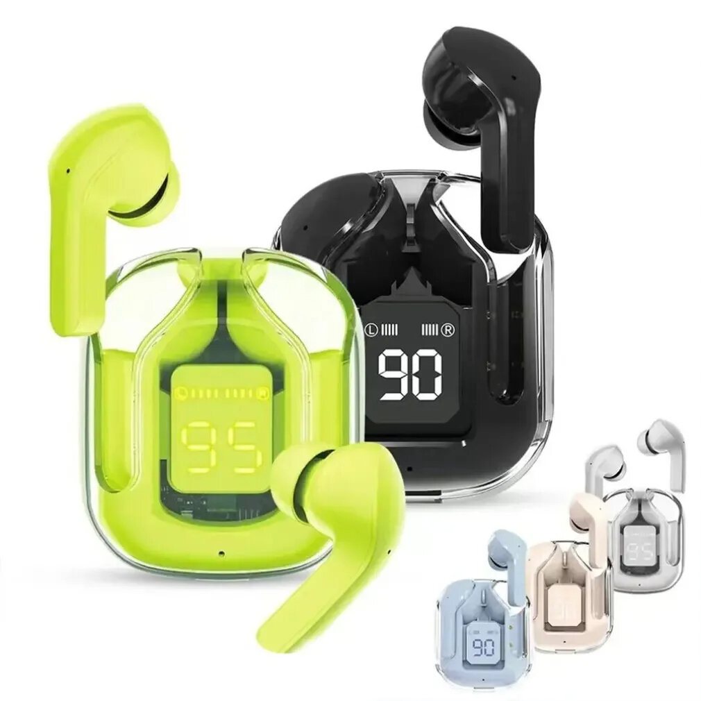Picture of BT30 ENC Noise Canceling Wireless Bluetooth Earbuds HiFi Stereo Headphones with Digital Display Charging Case asiaexpress-Multicolor